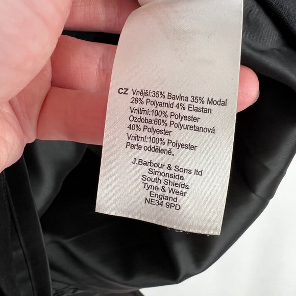 Barbour Sleeveless Mini Midi Dress Quilted Faux Leather Motorcycle Preppy Punk - Picture 5 of 8